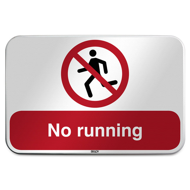 ISO Safety Sign  No running