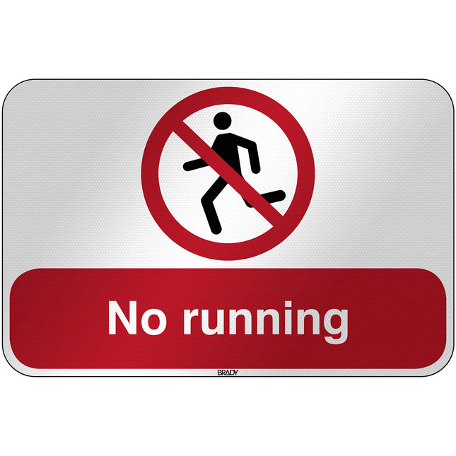 ISO Safety Sign  No running