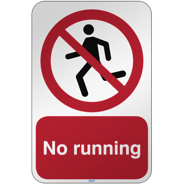 ISO Safety Sign  No running