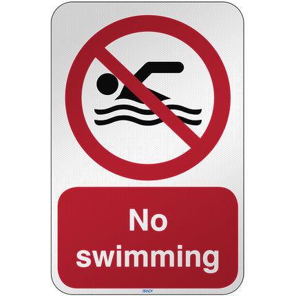 ISO Safety Sign  No swimming