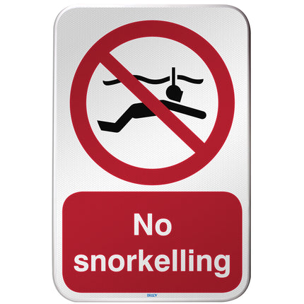 ISO Safety Sign  No snorkelling