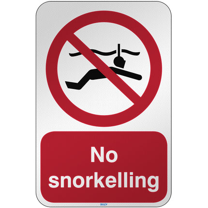 ISO Safety Sign  No snorkelling