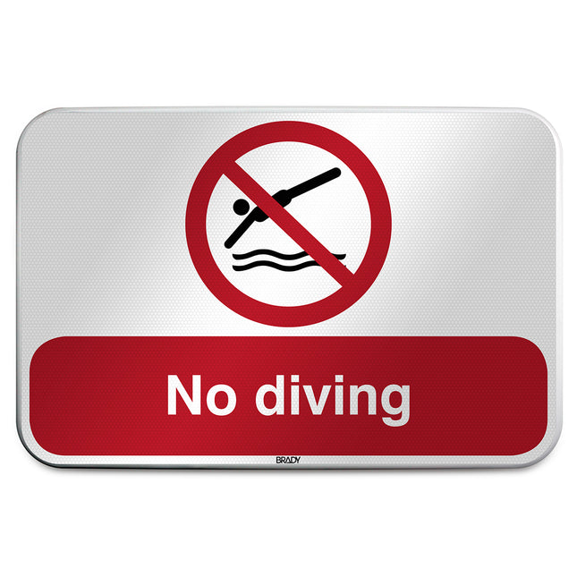 ISO Safety Sign  No diving