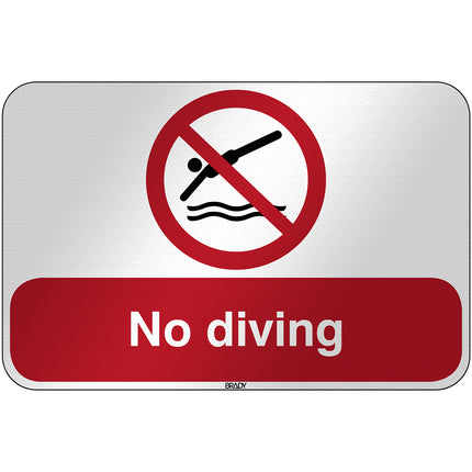 ISO Safety Sign  No diving