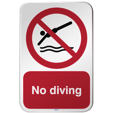 ISO Safety Sign  No diving