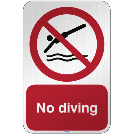 ISO Safety Sign  No diving
