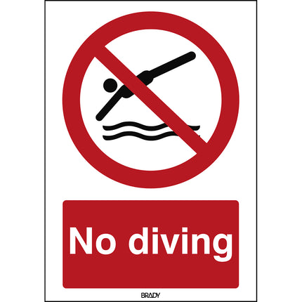 ISO Safety Sign  No diving