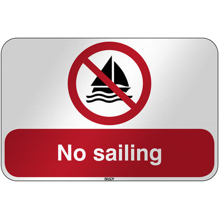 ISO Safety Sign  No sailing
