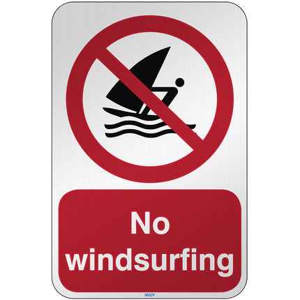 ISO Safety Sign  No windsurfing