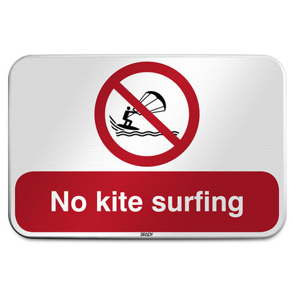 ISO Safety Sign  No kite surfing
