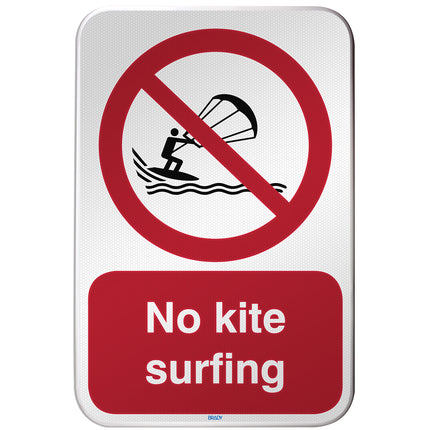 ISO Safety Sign  No kite surfing