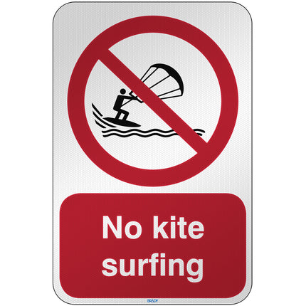 ISO Safety Sign  No kite surfing