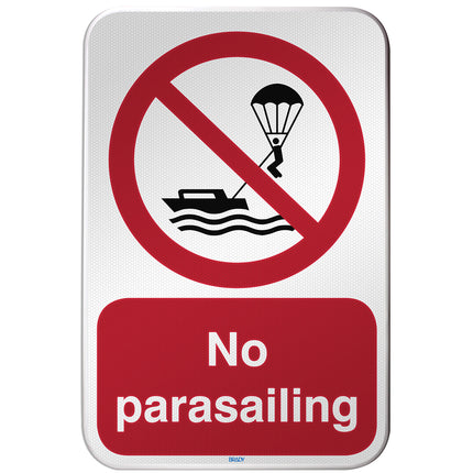 ISO Safety Sign  No parasailing