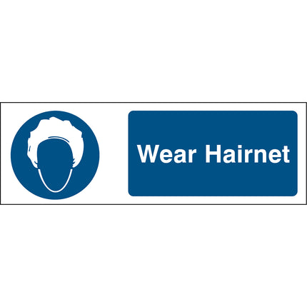 Safety Sign  Wear Hairnet