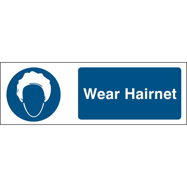Safety Sign  Wear Hairnet