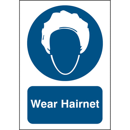 Safety Sign  Wear Hairnet