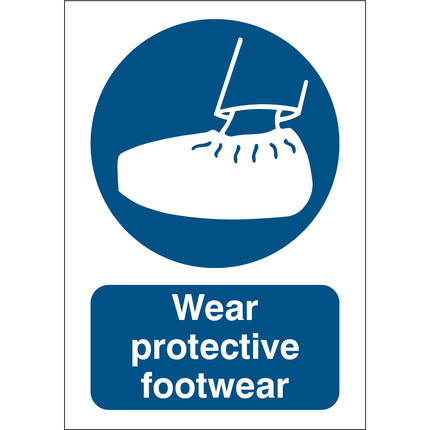 Safety Sign  Wear overshoes