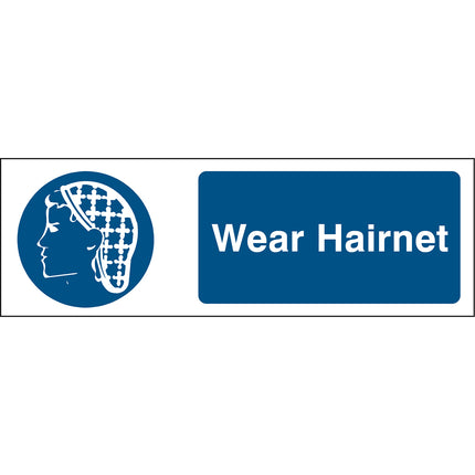 Safety Sign  Wear Hairnet