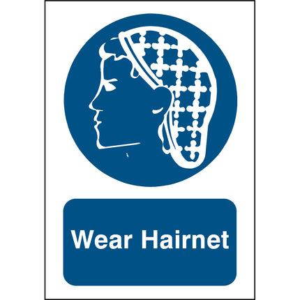 Safety Sign  Wear Hairnet
