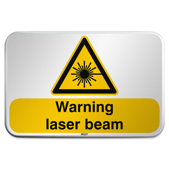 ISO Safety Sign  Warning Laser beam