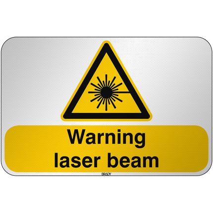 ISO Safety Sign  Warning Laser beam