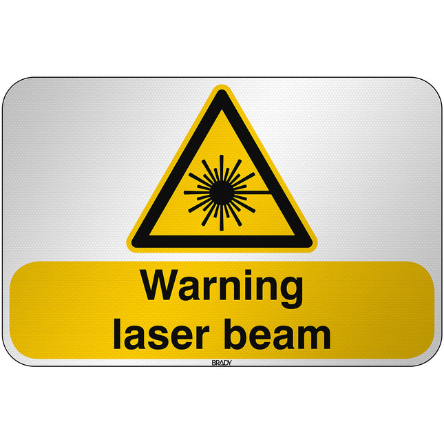 ISO Safety Sign  Warning Laser beam