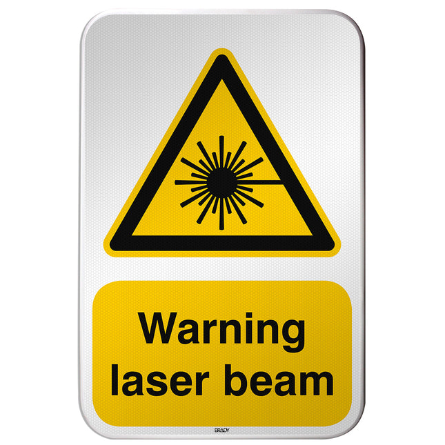 ISO Safety Sign  Warning Laser beam