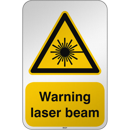 ISO Safety Sign  Warning Laser beam