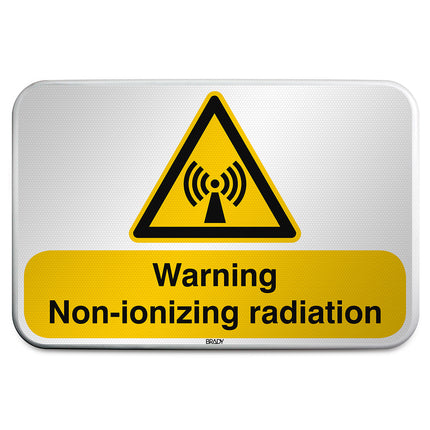 ISO Safety Sign  Warning Nonionizing radiation