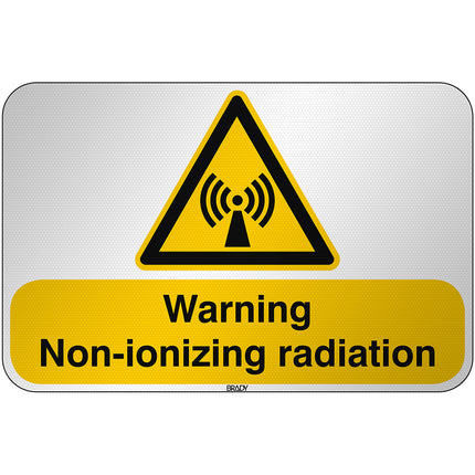 ISO Safety Sign  Warning Nonionizing radiation