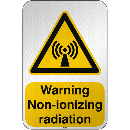 ISO Safety Sign  Warning Nonionizing radiation