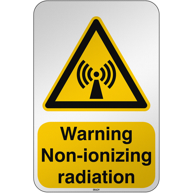 ISO Safety Sign  Warning Nonionizing radiation