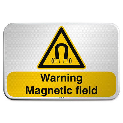 ISO Safety Sign  Warning Magnetic field