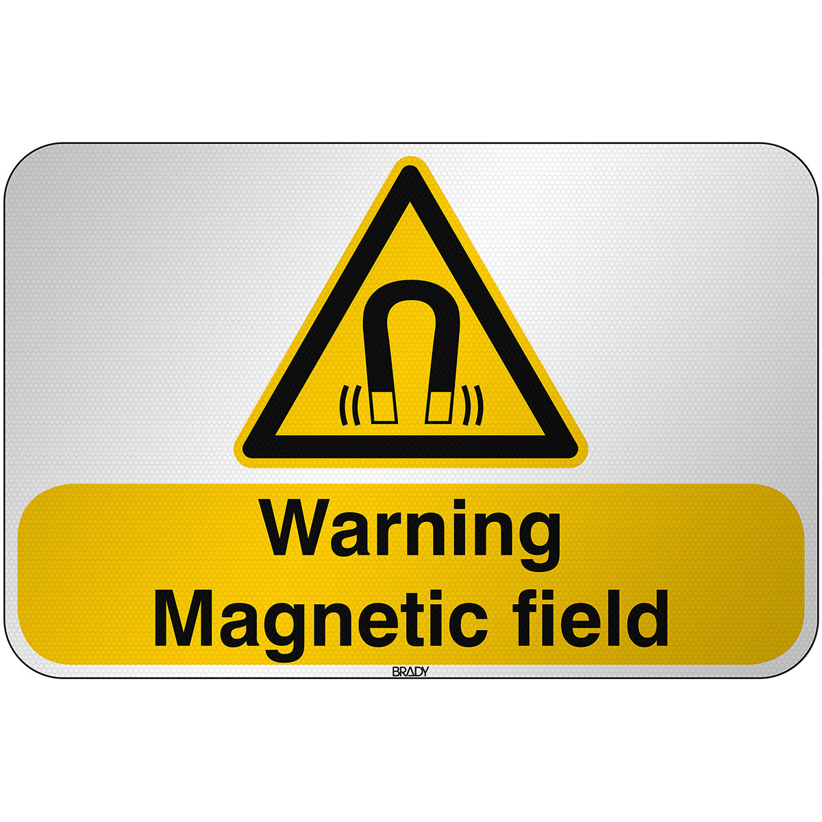 ISO Safety Sign - Warning, Magnetic field – TOOLMART