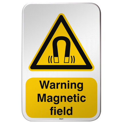 ISO Safety Sign  Warning Magnetic field