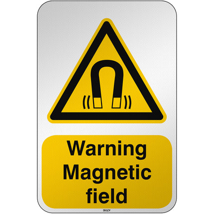 ISO Safety Sign  Warning Magnetic field