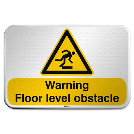 ISO Safety Sign  Warning Floor level obstacle