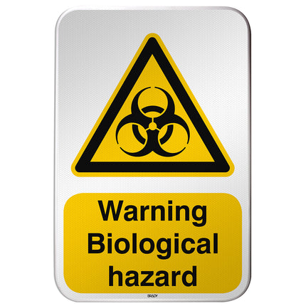 ISO Safety Sign  Warning Biological hazard