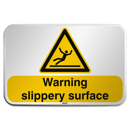 ISO Safety Sign  Warning Slippery surface