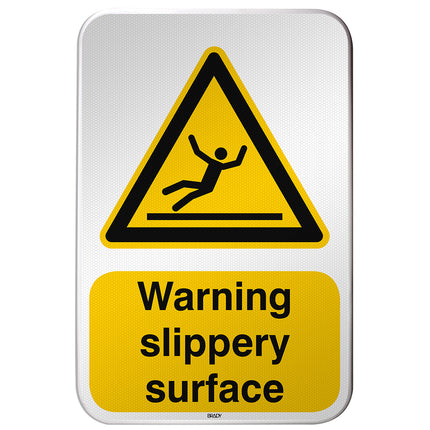 ISO Safety Sign  Warning Slippery surface