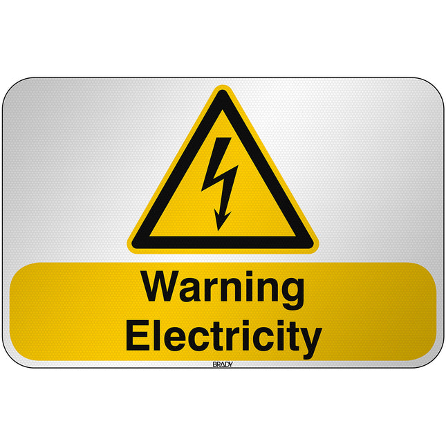 ISO Safety Sign  Warning Electricity