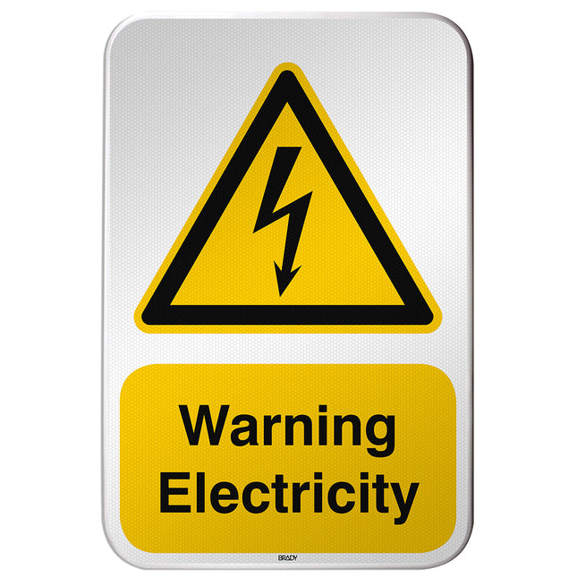 ISO Safety Sign  Warning Electricity