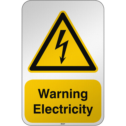 ISO Safety Sign  Warning Electricity