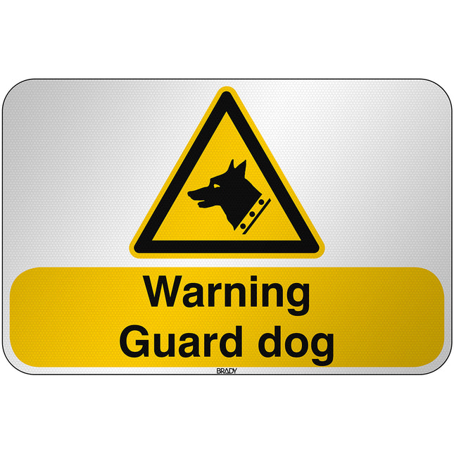 ISO Safety Sign  Warning Guard dog