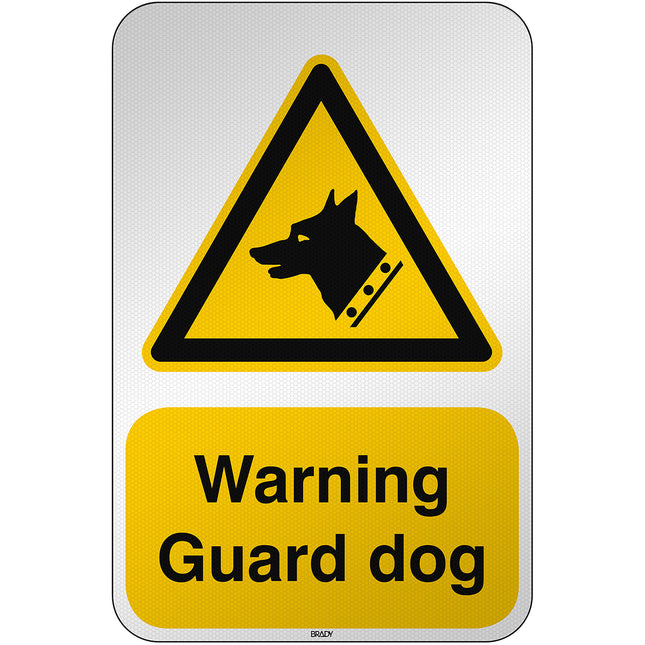 ISO Safety Sign  Warning Guard dog