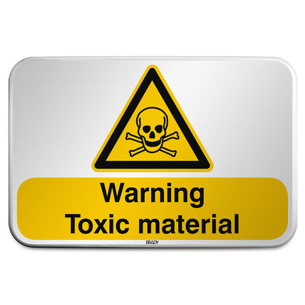 ISO Safety Sign  Warning Toxic material