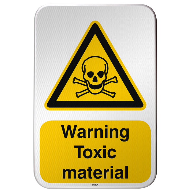 ISO Safety Sign  Warning Toxic material
