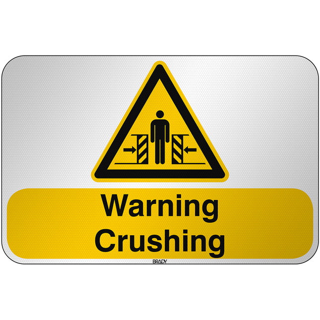 ISO Safety Sign  Warning Crushing