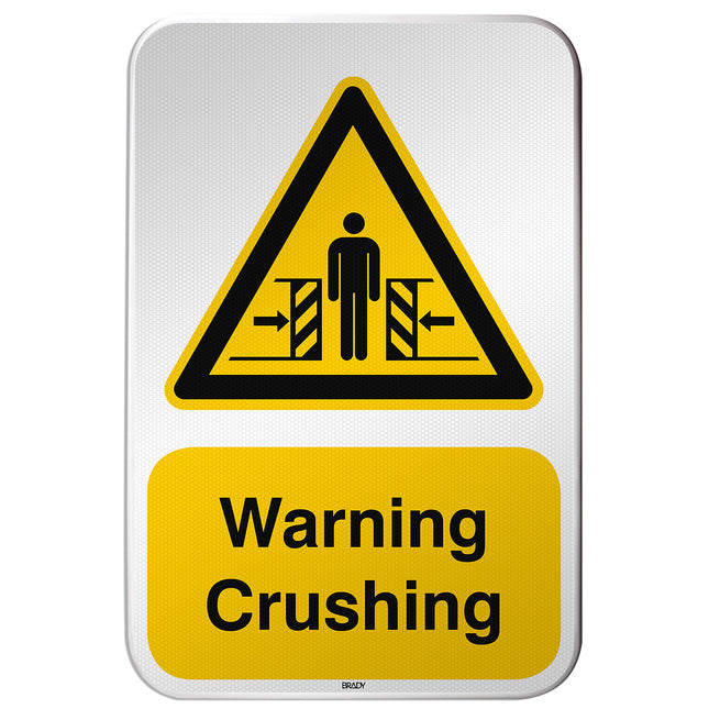 ISO Safety Sign  Warning Crushing
