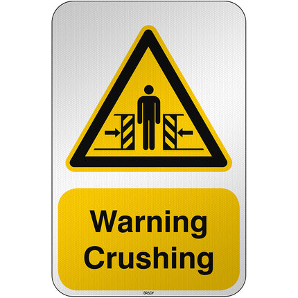 ISO Safety Sign  Warning Crushing